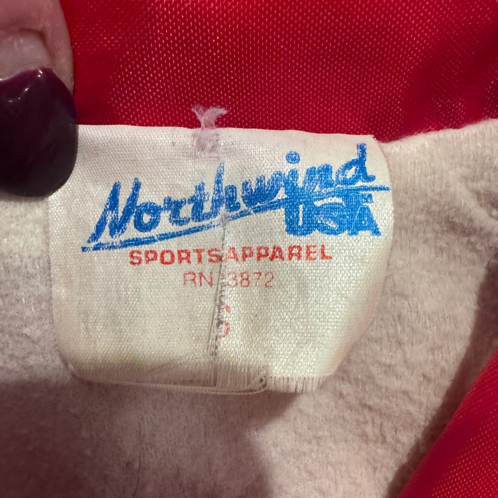 Northwind USA Vintage Red Jacket Western Native Look Bull Skull Embroidery Small - Picture 3 of 7